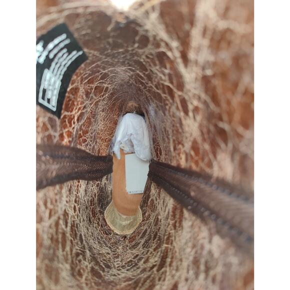 Ariat Lively Womens Sz 8 B Sassy Brown Leather Cowboy Square Toe 12" Boots - Picture 7 of 8